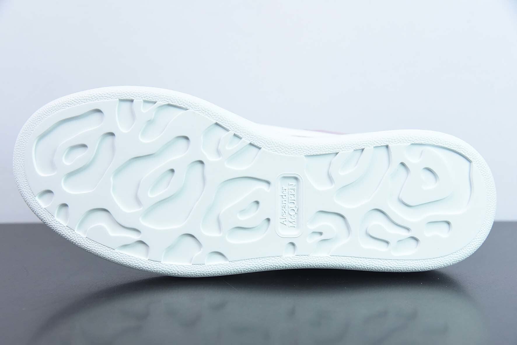 Alexander McQueen White/Pink Crocodile