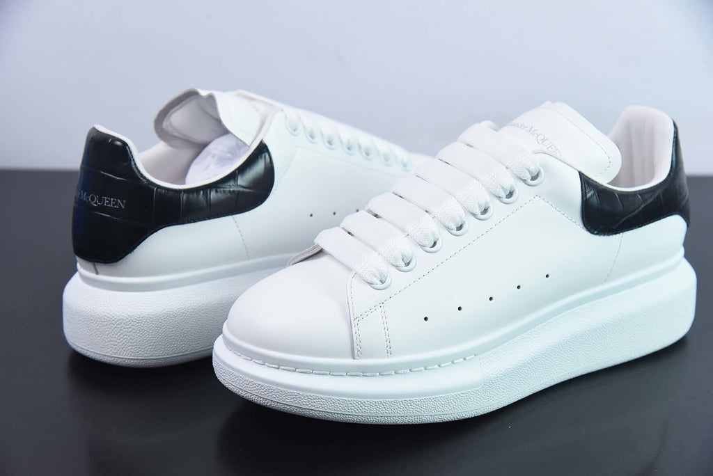 Alexander McQueen White/Black Crocodile