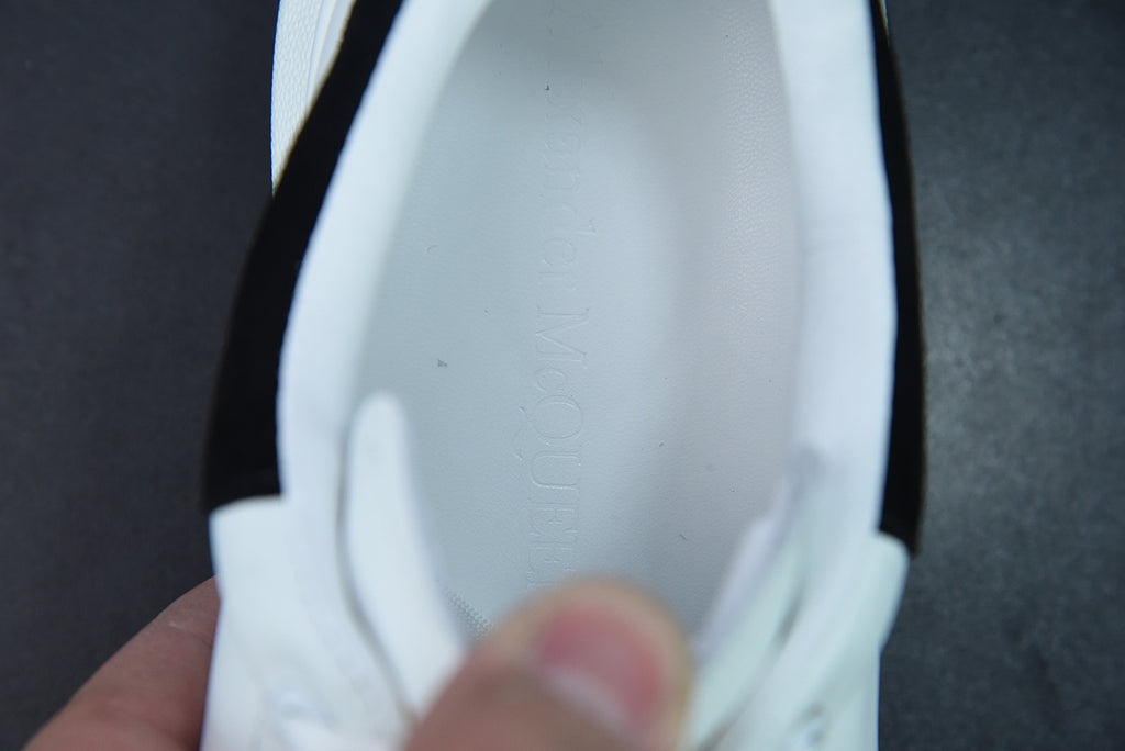 Alexander McQueen White/Black Suede