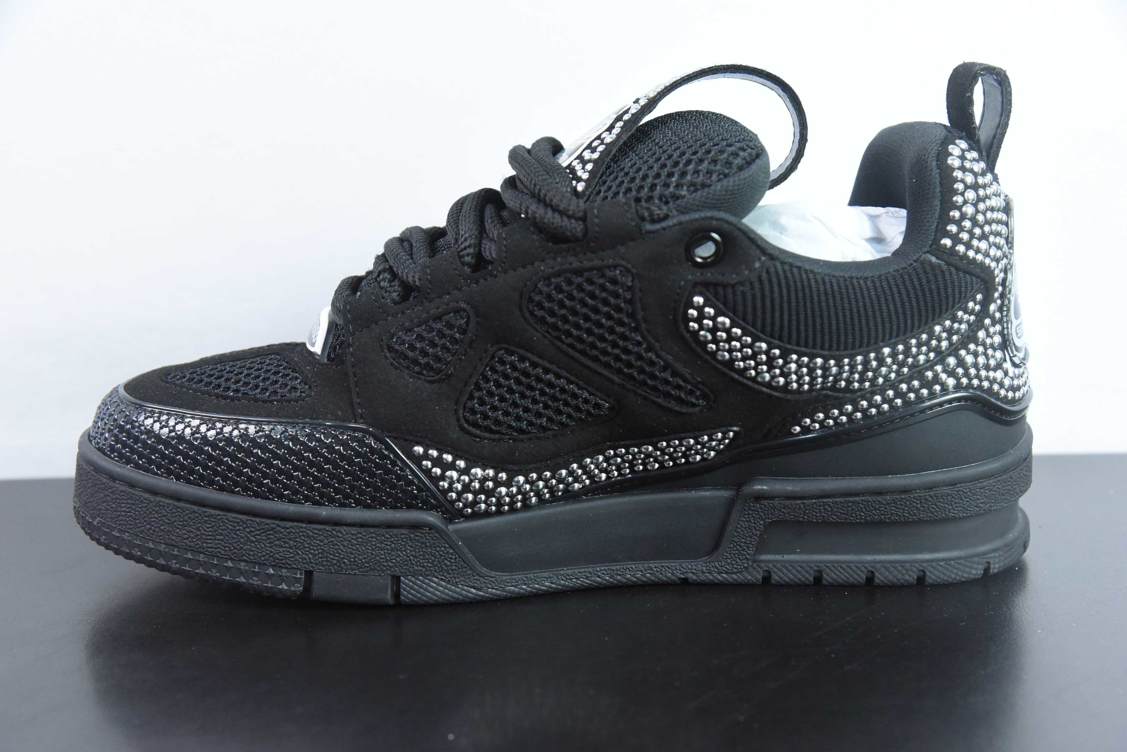 Louis Vuitton Skate Black with Beads