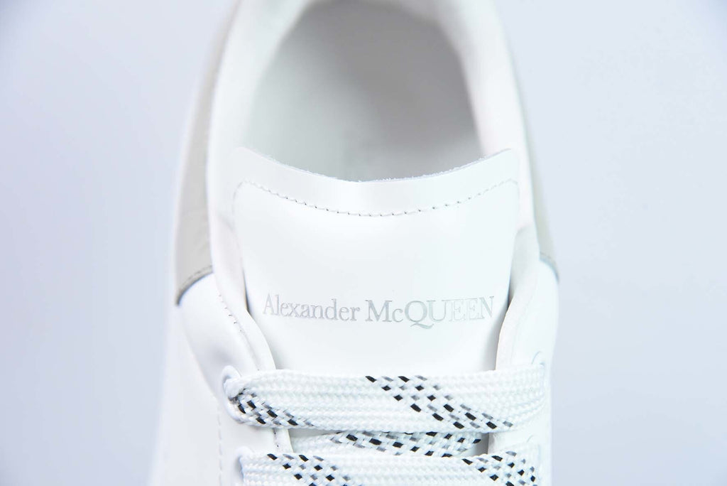 Alexander McQueen White/Beige Crocodile