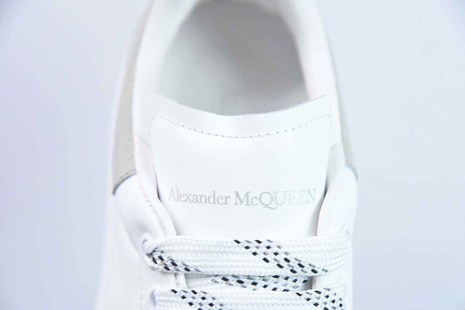 Alexander McQueen White/Beige Crocodile
