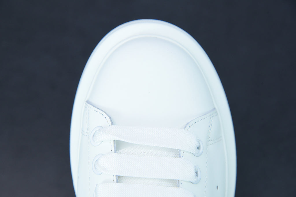 Alexander McQueen White/Sky Gray Suede