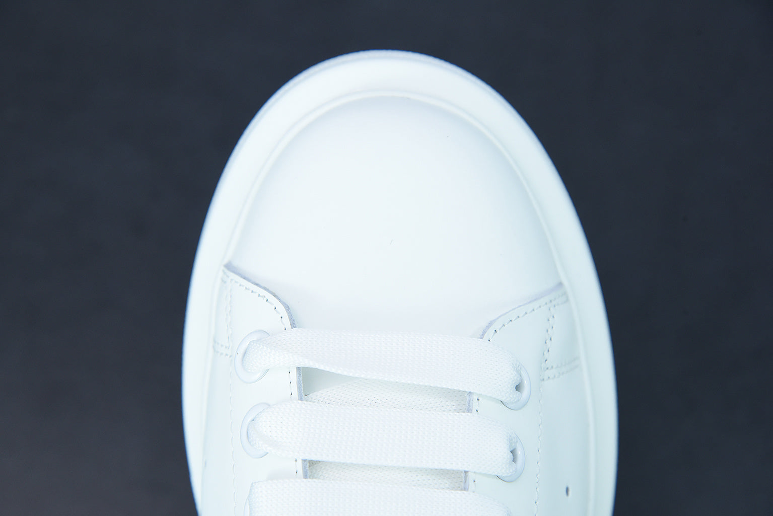 Alexander McQueen White/Sky Gray Suede