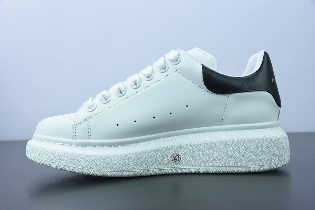 Alexander McQueen White/Black Leather