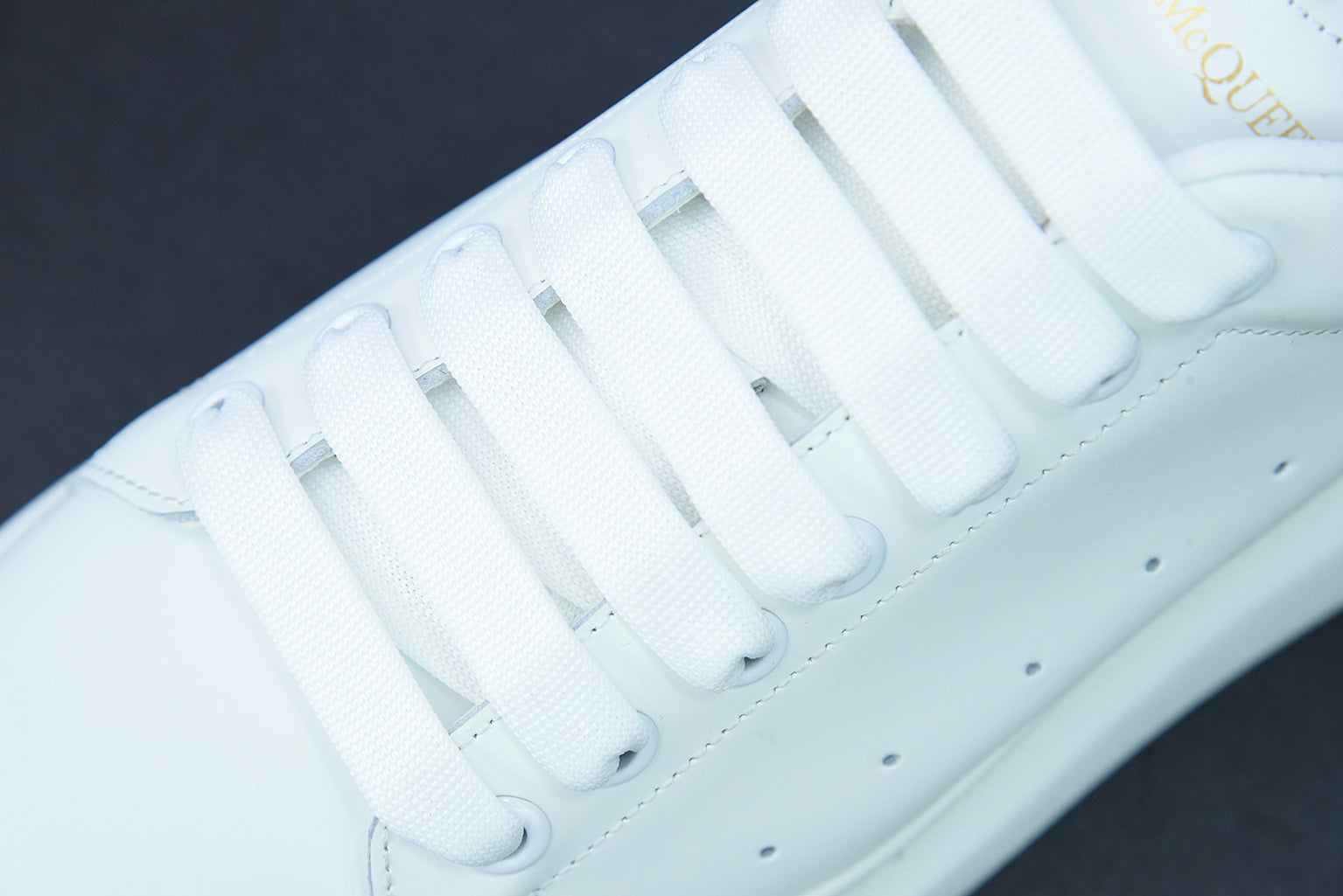 Alexander McQueen White/Black Leather