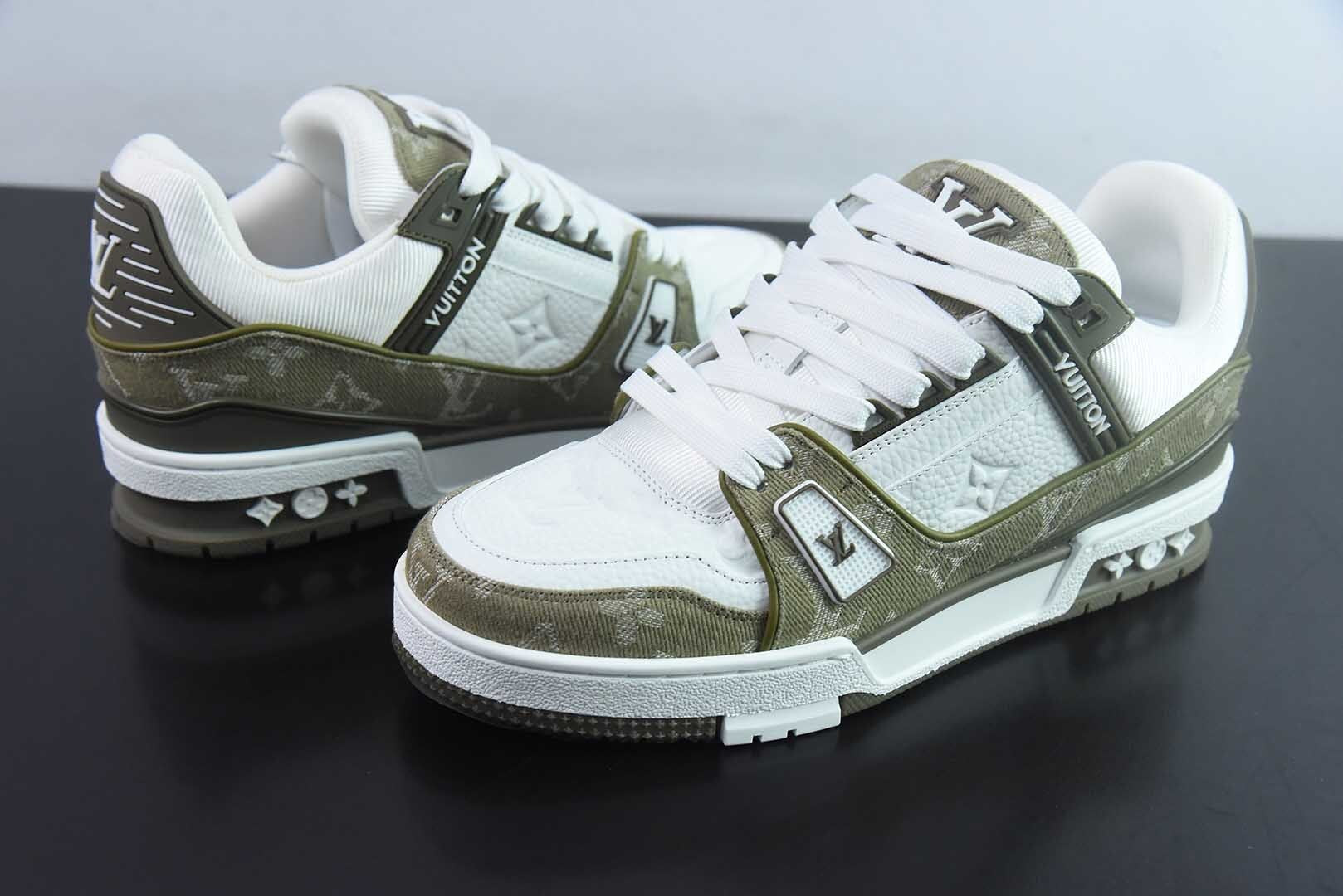 Louis Vuitton Trainer Olive Green
