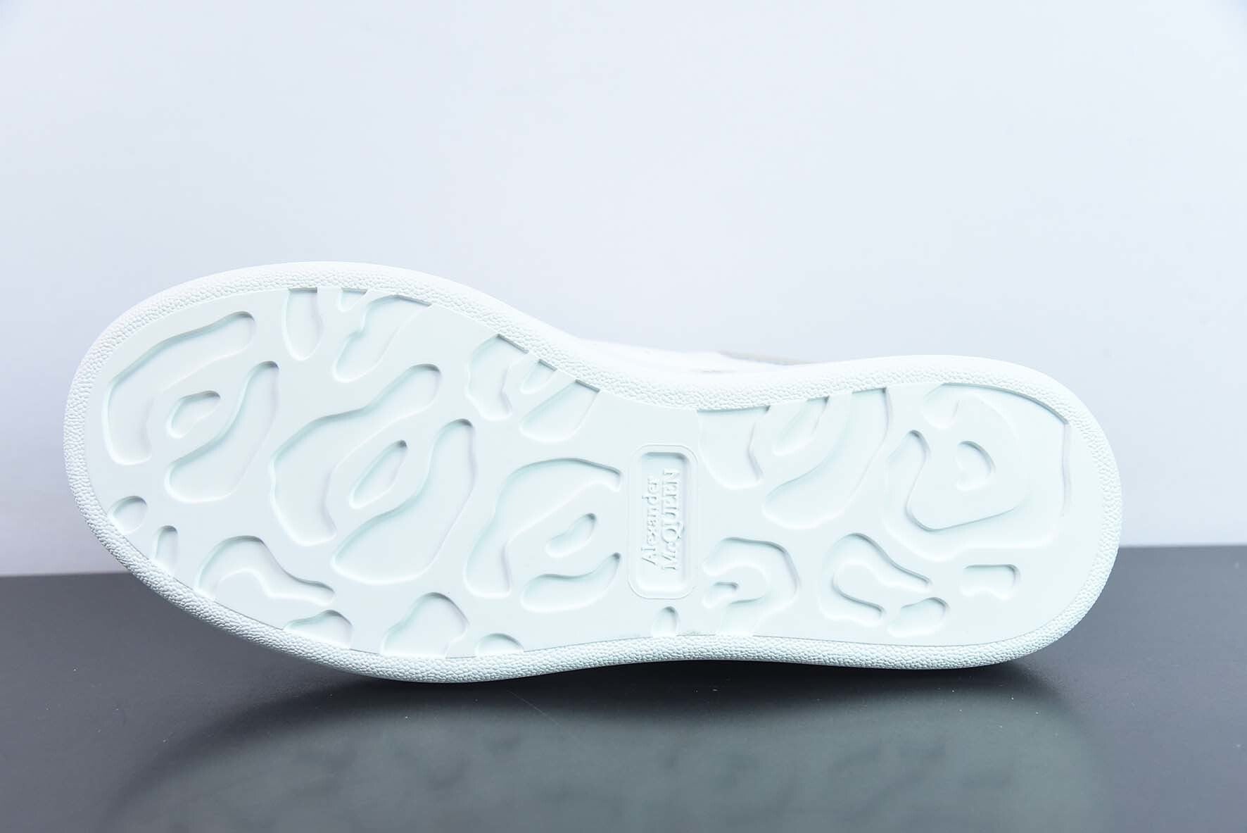 Alexander McQueen White/Beige Crocodile