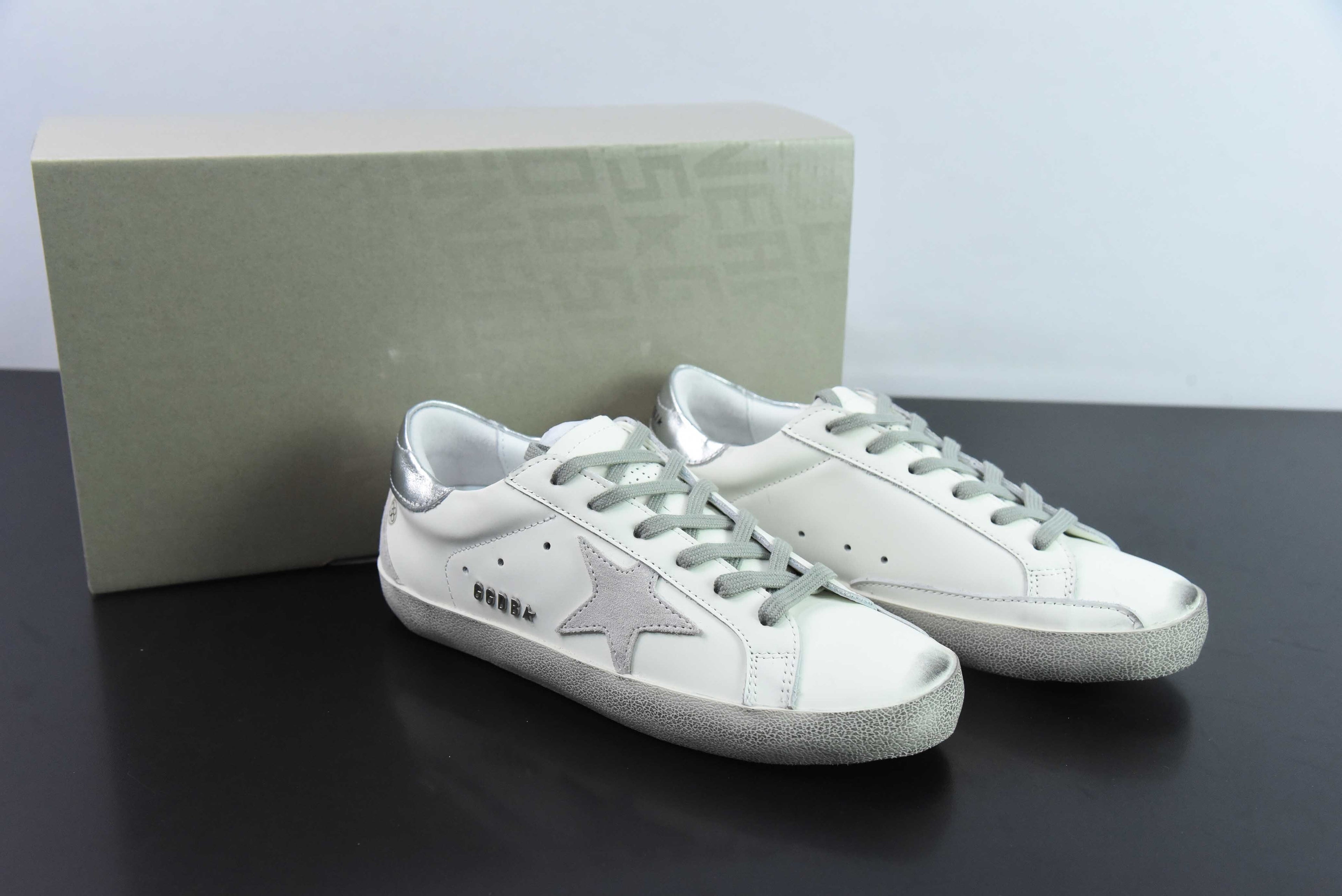 Golden Goose Super Star Silver Gray