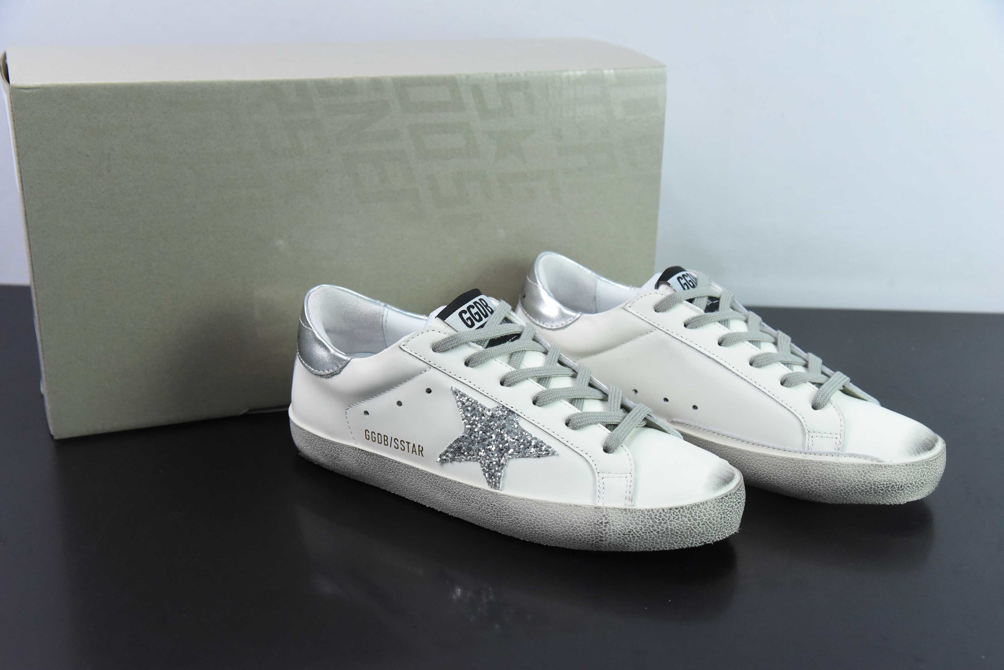 Golden Goose Super Star Black Silver