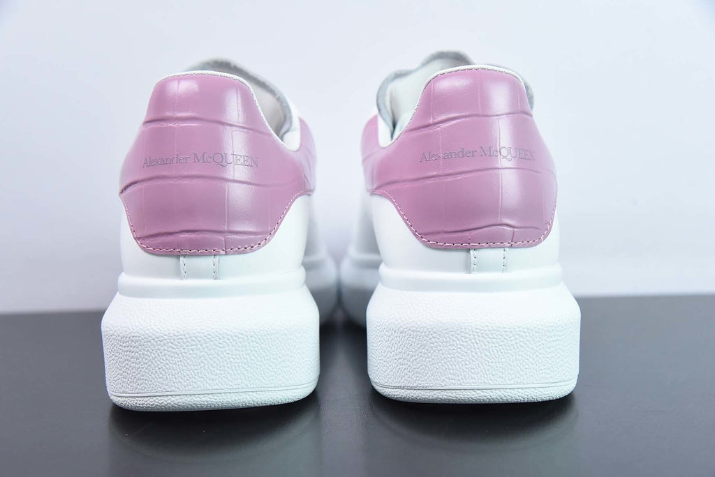 Alexander McQueen White/Pink Crocodile