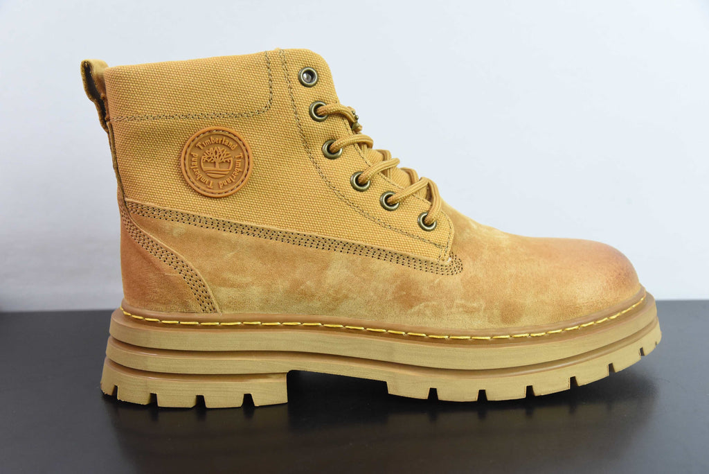 Timberland Camel Leather Boots
