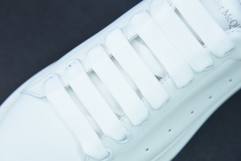 Alexander McQueen White/Sky Gray Suede