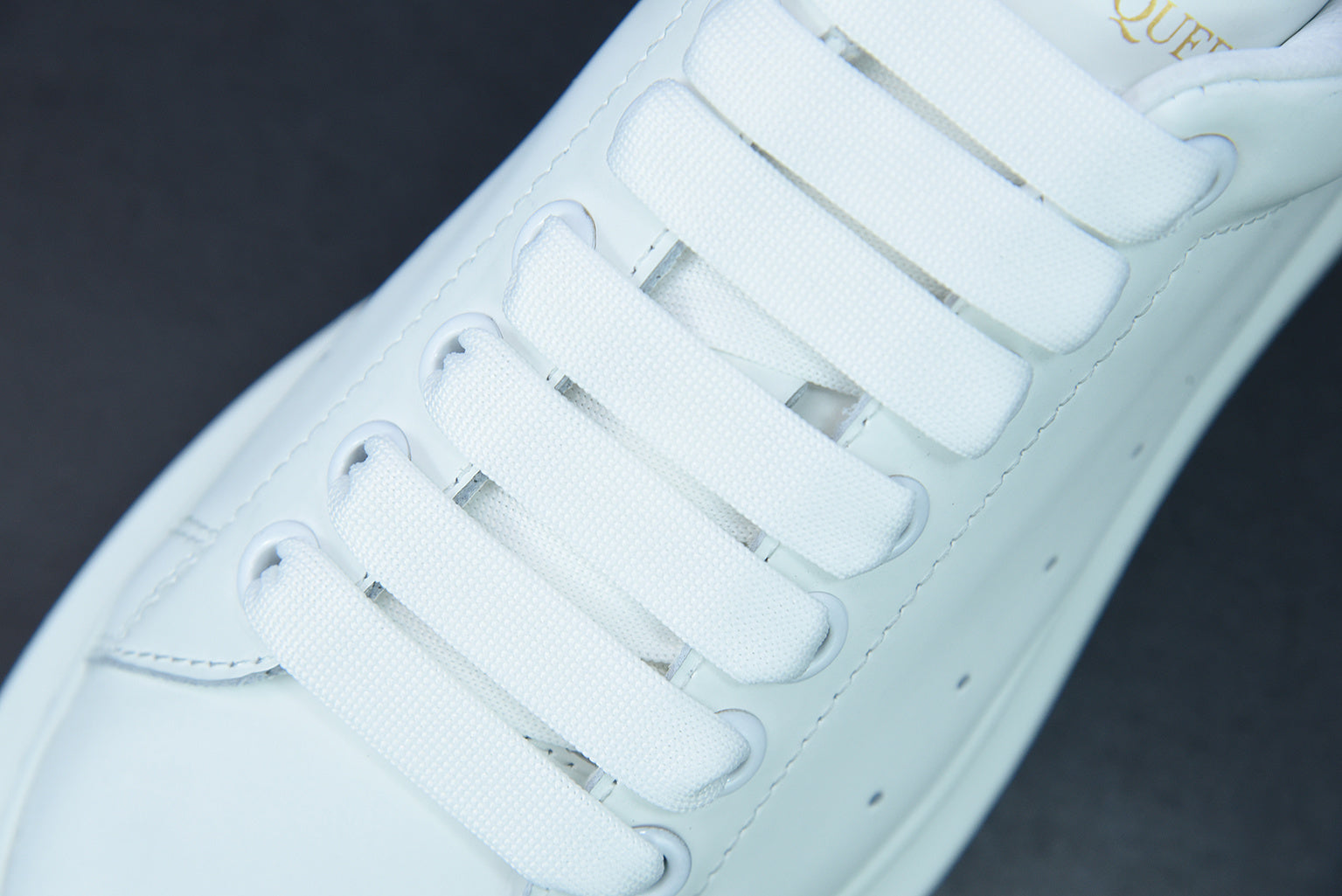 Alexander McQueen White/Black Suede