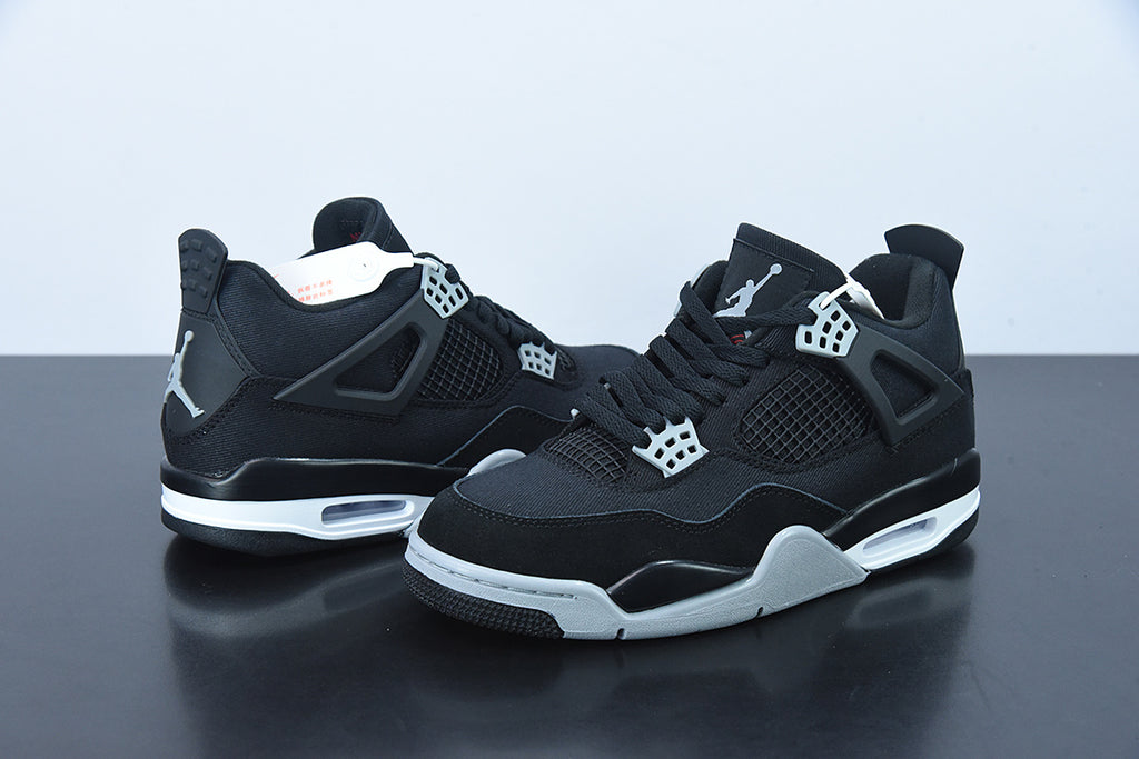 Jordan 4 Retro Black Canvas