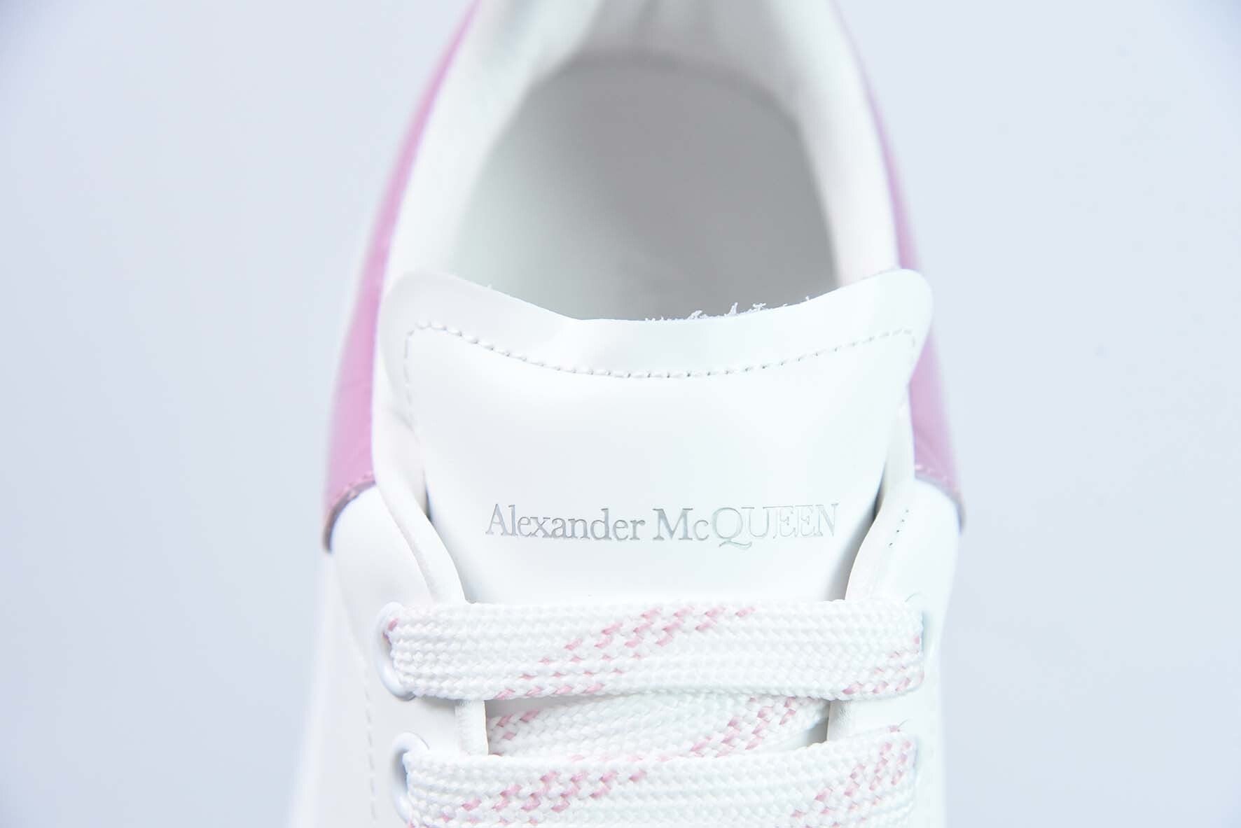 Alexander McQueen White/Pink Crocodile