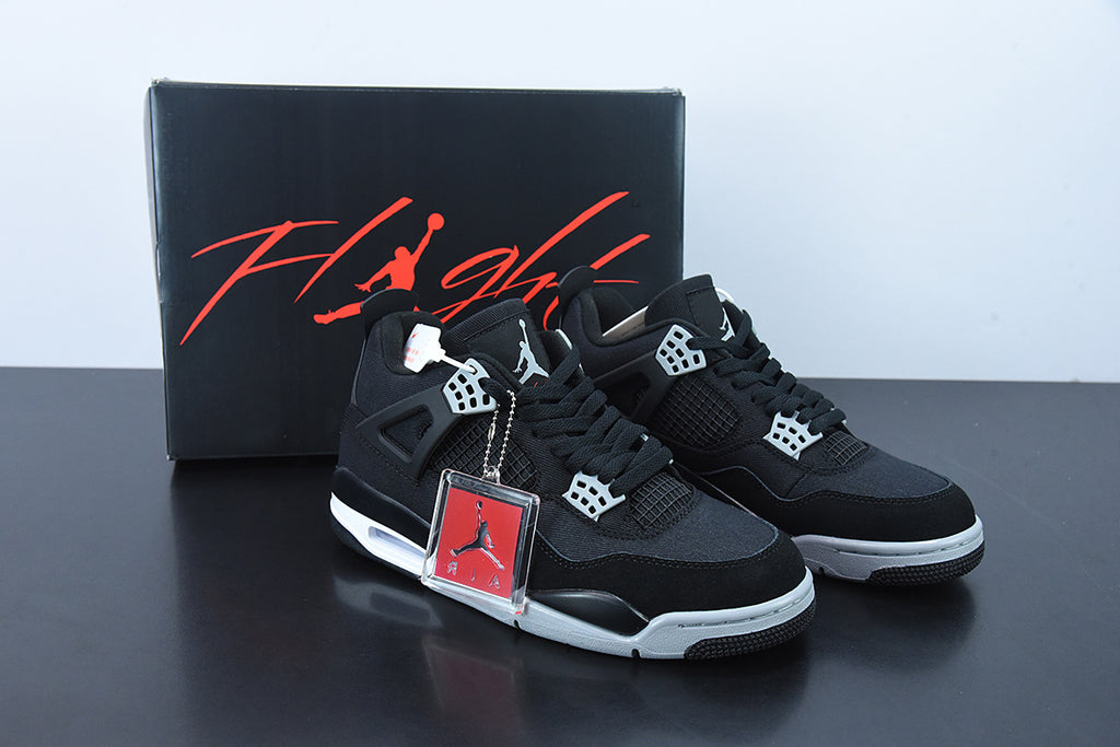 Jordan 4 Retro Black Canvas