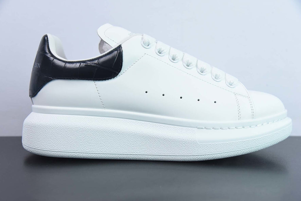 Alexander McQueen White/Black Crocodile
