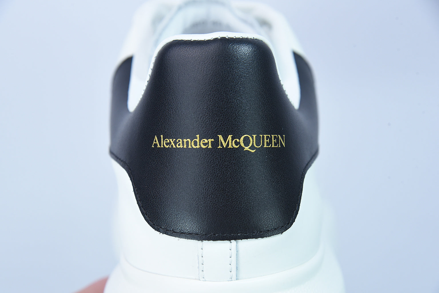 Alexander McQueen White/Black Leather