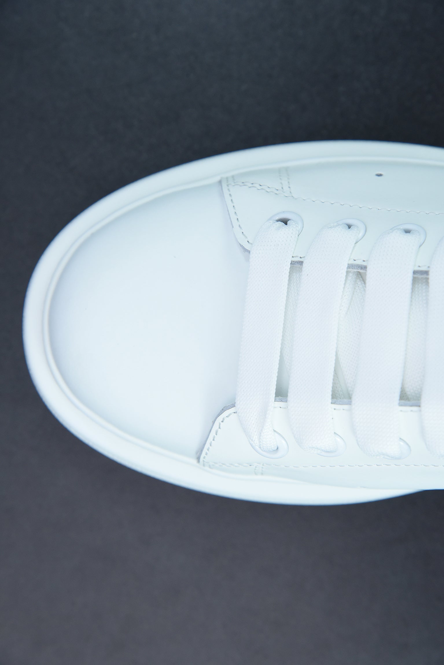 Alexander McQueen White/Black Leather