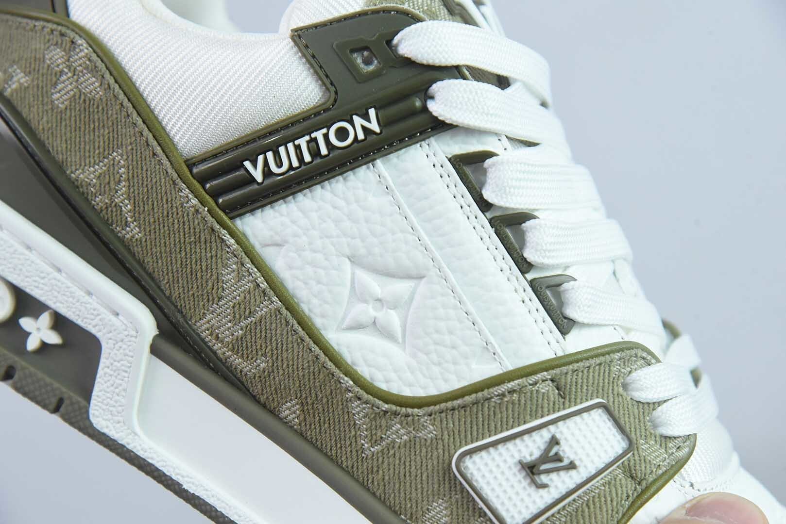 Louis Vuitton Trainer Olive Green