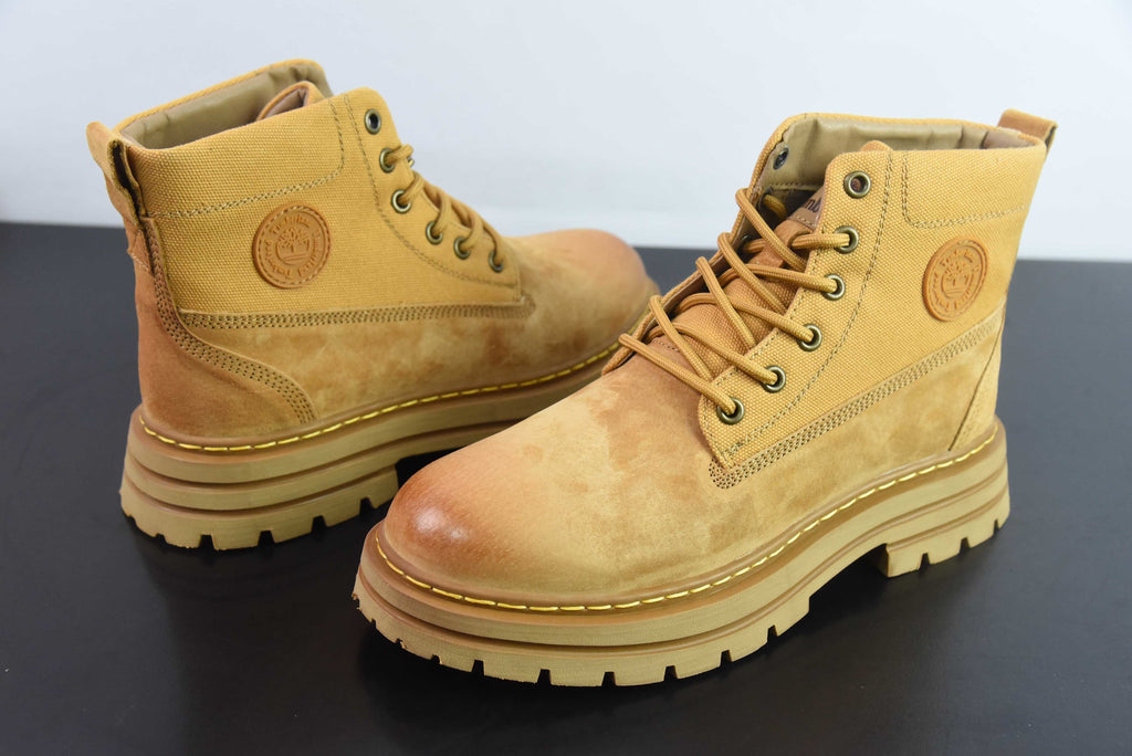 Timberland Camel Leather Boots