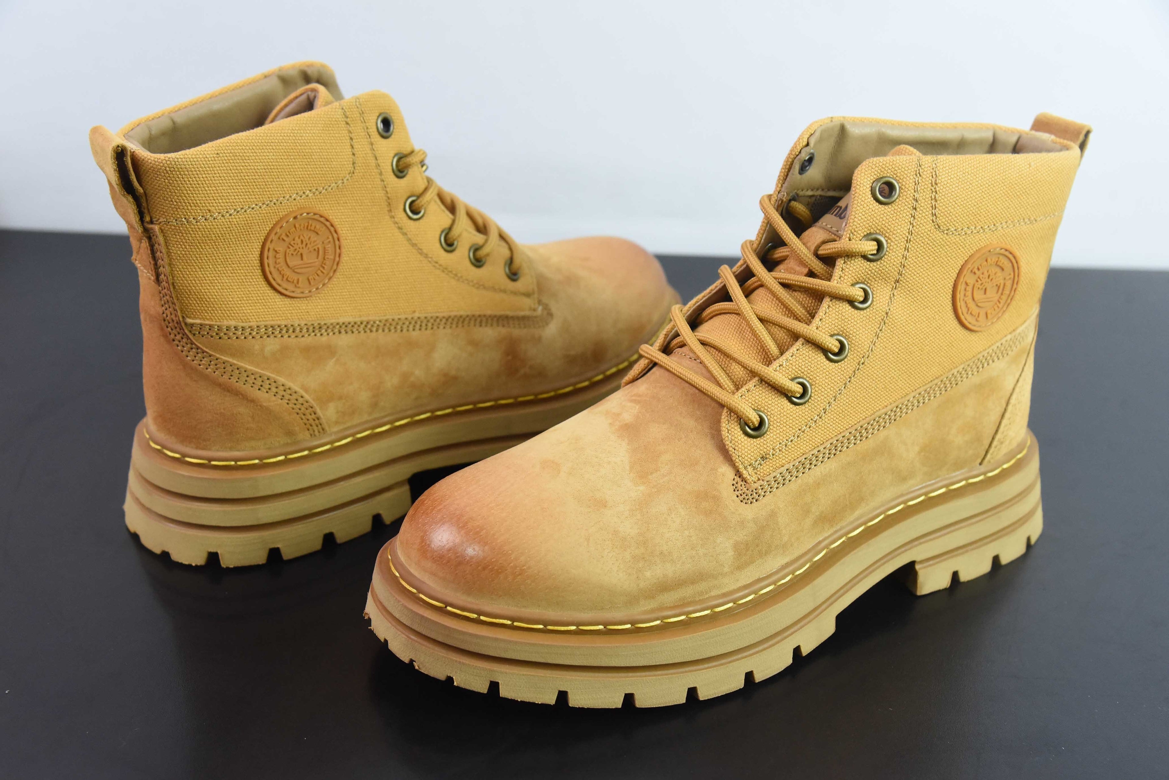Timberland Camel Leather Boots