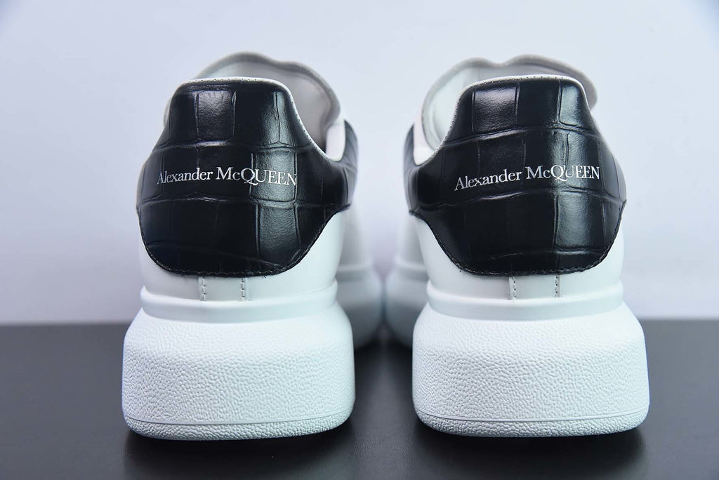 Alexander McQueen White/Black Crocodile