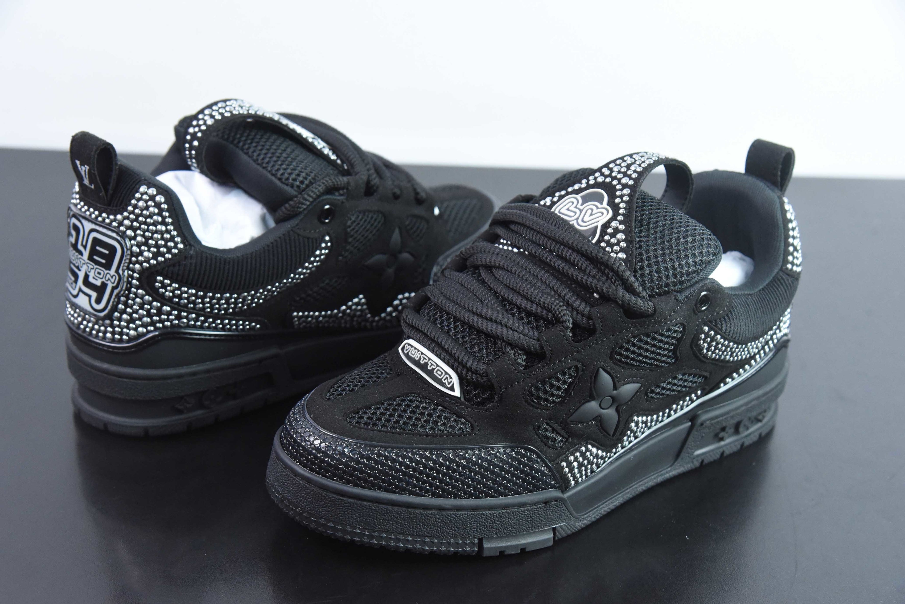 Louis Vuitton Skate Black with Beads