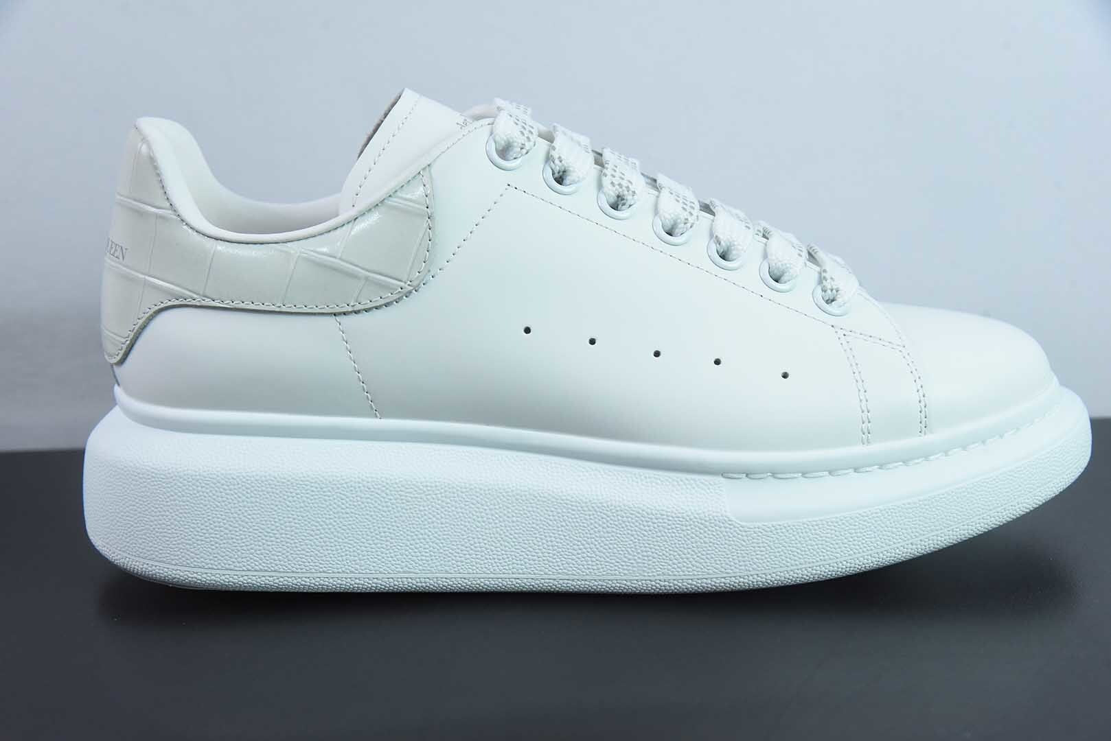 Alexander McQueen Light Gray Crocodile