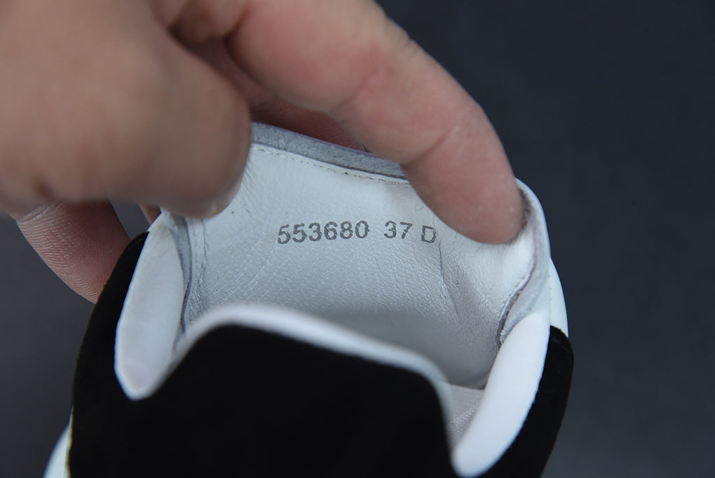 Alexander McQueen White/Black Suede