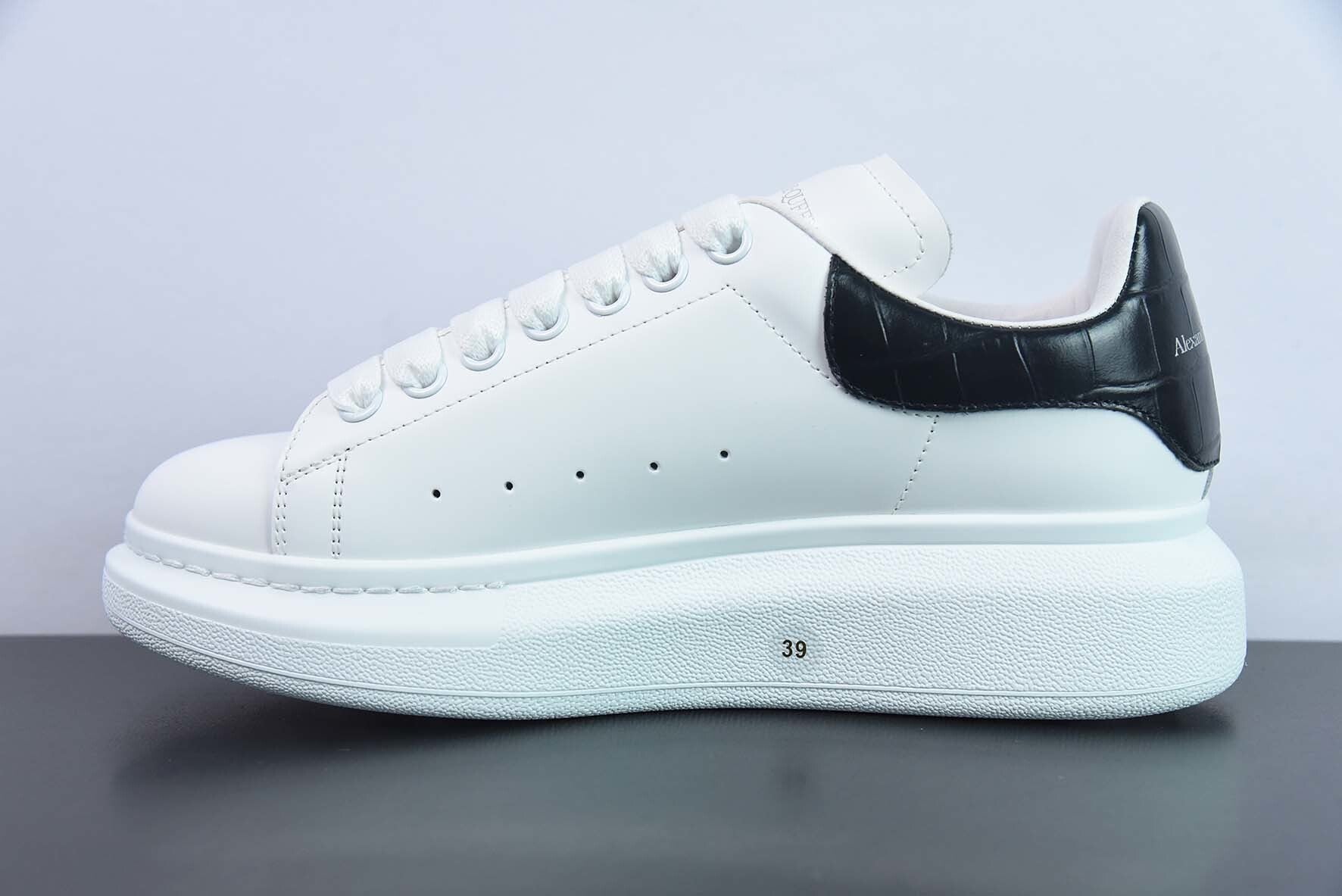 Alexander McQueen White/Black Crocodile