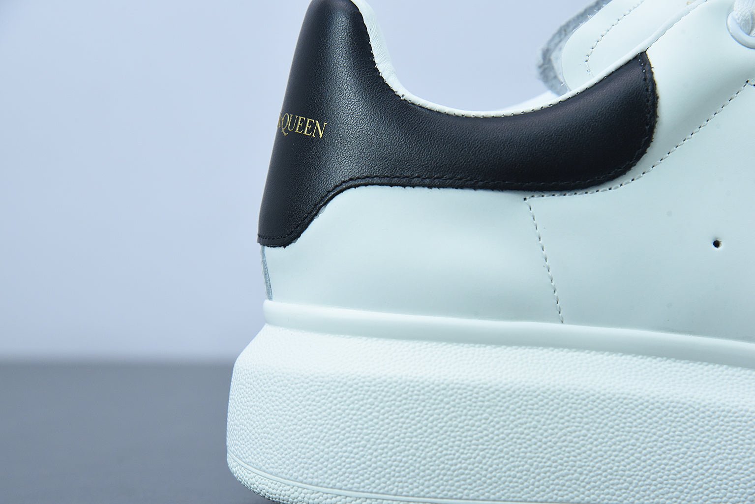 Alexander McQueen White/Black Leather