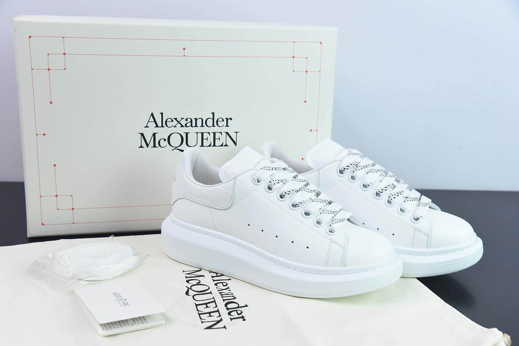 Alexander McQueen White Crocodile