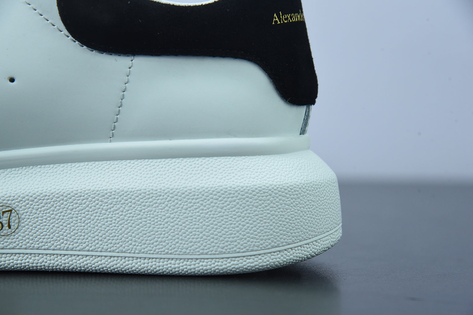 Alexander McQueen White/Black Suede