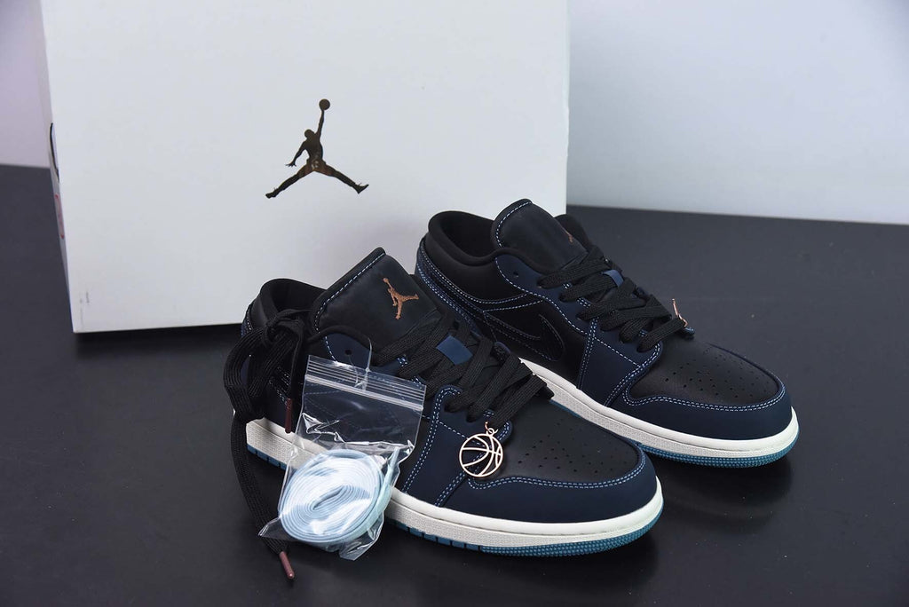 Jordan 1 Low Dark Obsidian Snakeskin