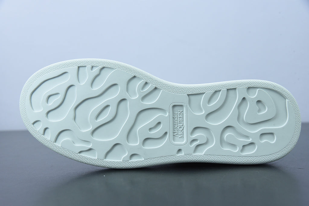 Alexander McQueen White/Sky Gray Suede