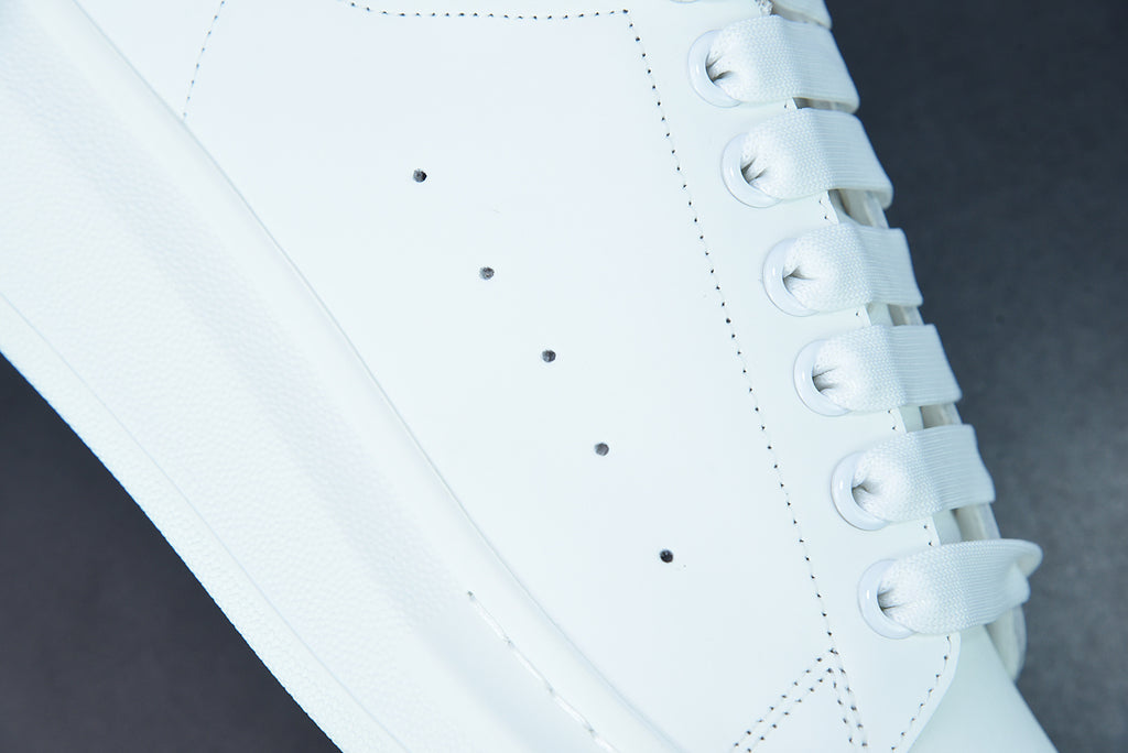 Alexander McQueen White/Sky Gray Suede