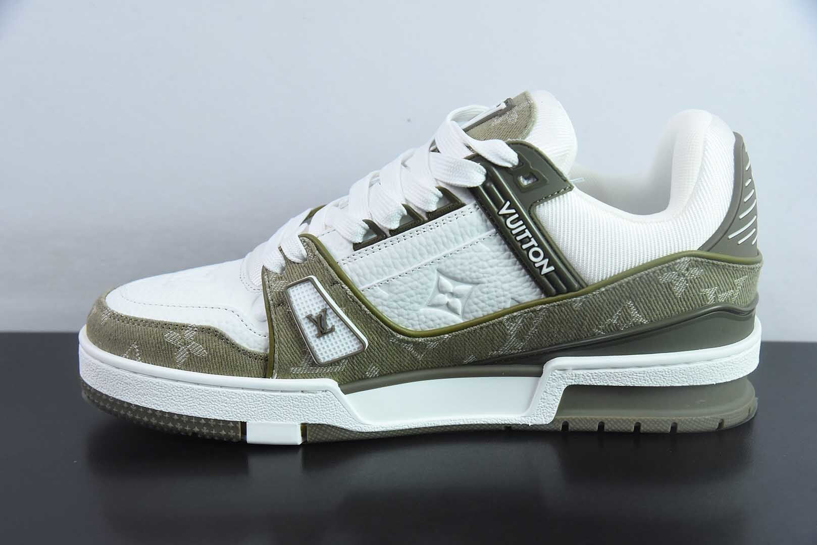 Louis Vuitton Trainer Olive Green